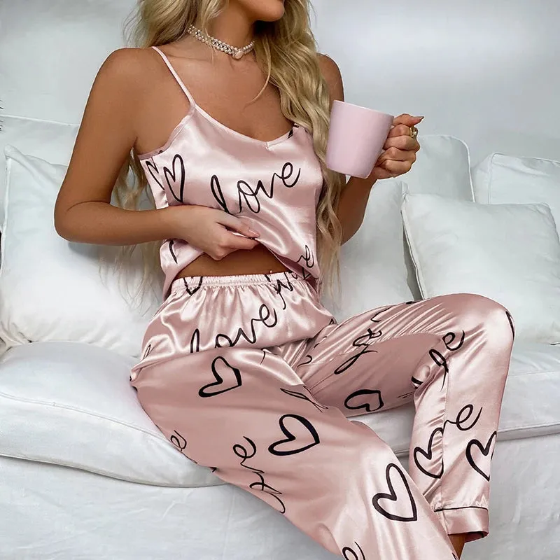 Women’s Satin Cami Sleepwear Set