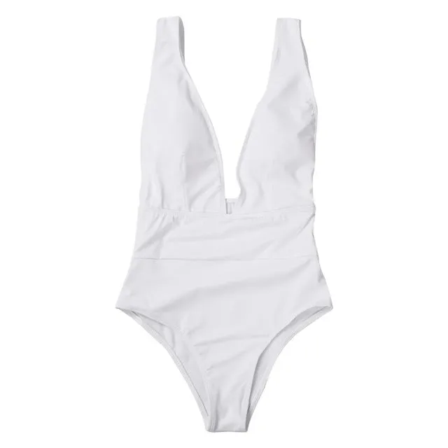Women's Swimsuit Women Bathing Suit One Piece Suit Sexy Swimming Costume Padded Monokini Swimwear Bikini Push Up Bra 2020 New