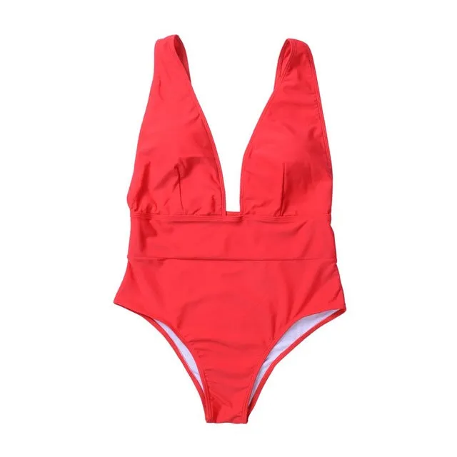 Women's Swimsuit Women Bathing Suit One Piece Suit Sexy Swimming Costume Padded Monokini Swimwear Bikini Push Up Bra 2020 New