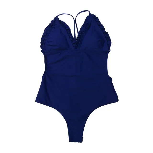 Women's Swimsuit Women Bathing Suit One Piece Suit Sexy Swimming Costume Padded Monokini Swimwear Bikini Push Up Bra 2020 New