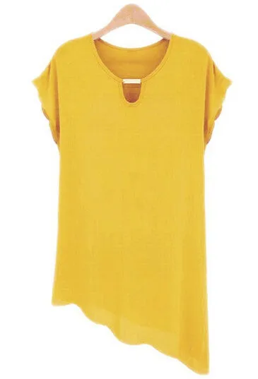 Women's Tops Chiffon Shirts Solid Casual Summer Blouses O-Neck Butterfly Sleeve Ruffled Blusas S-XXL Loose Camisa