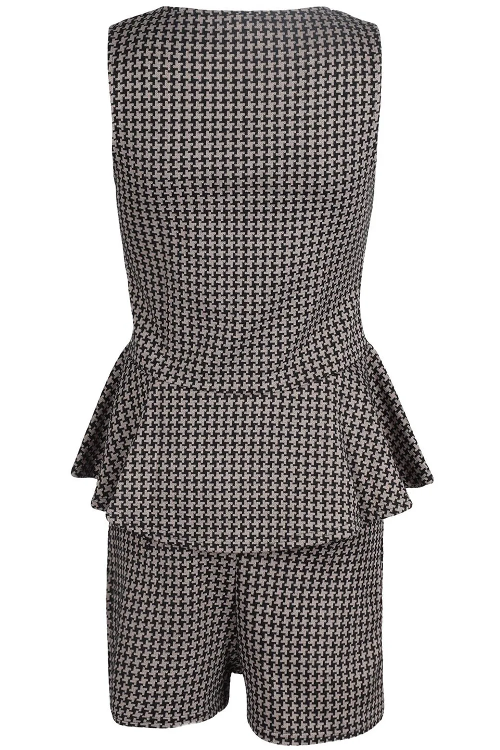 Womens Vintage Ruffle Sleeveless Dress