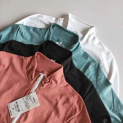 Women's Zip-Up Long-Sleeved Sports Top