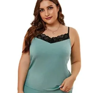 Women Sexy Plus Size Satin Pajamas Sets Lounge Super Soft Sleepwear