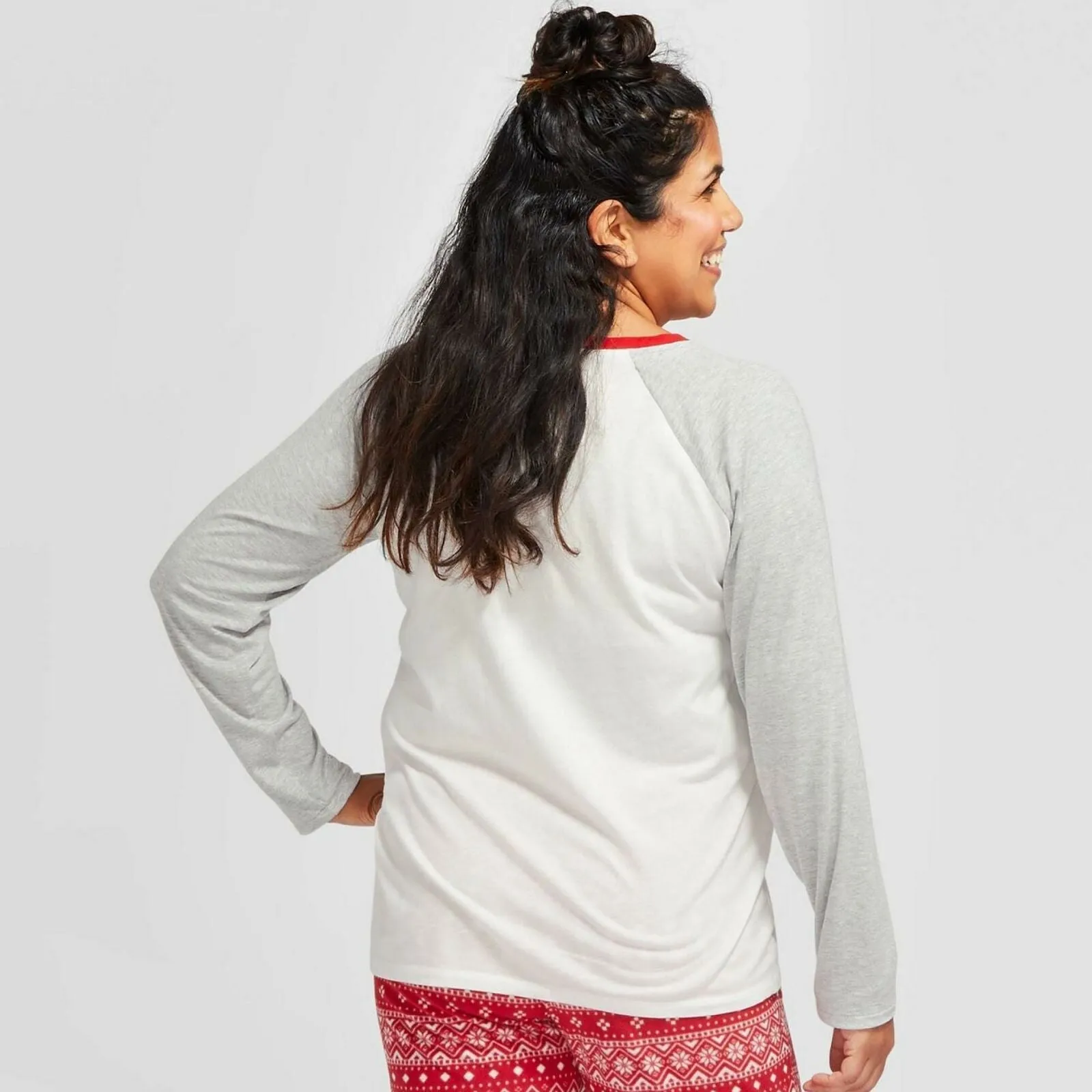Wondershop Women's Holiday Mama Bear Pajama Shirt Top