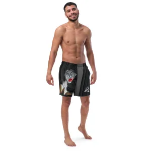 WORN OUT Recycled Swim Trunks - Racing Stripes