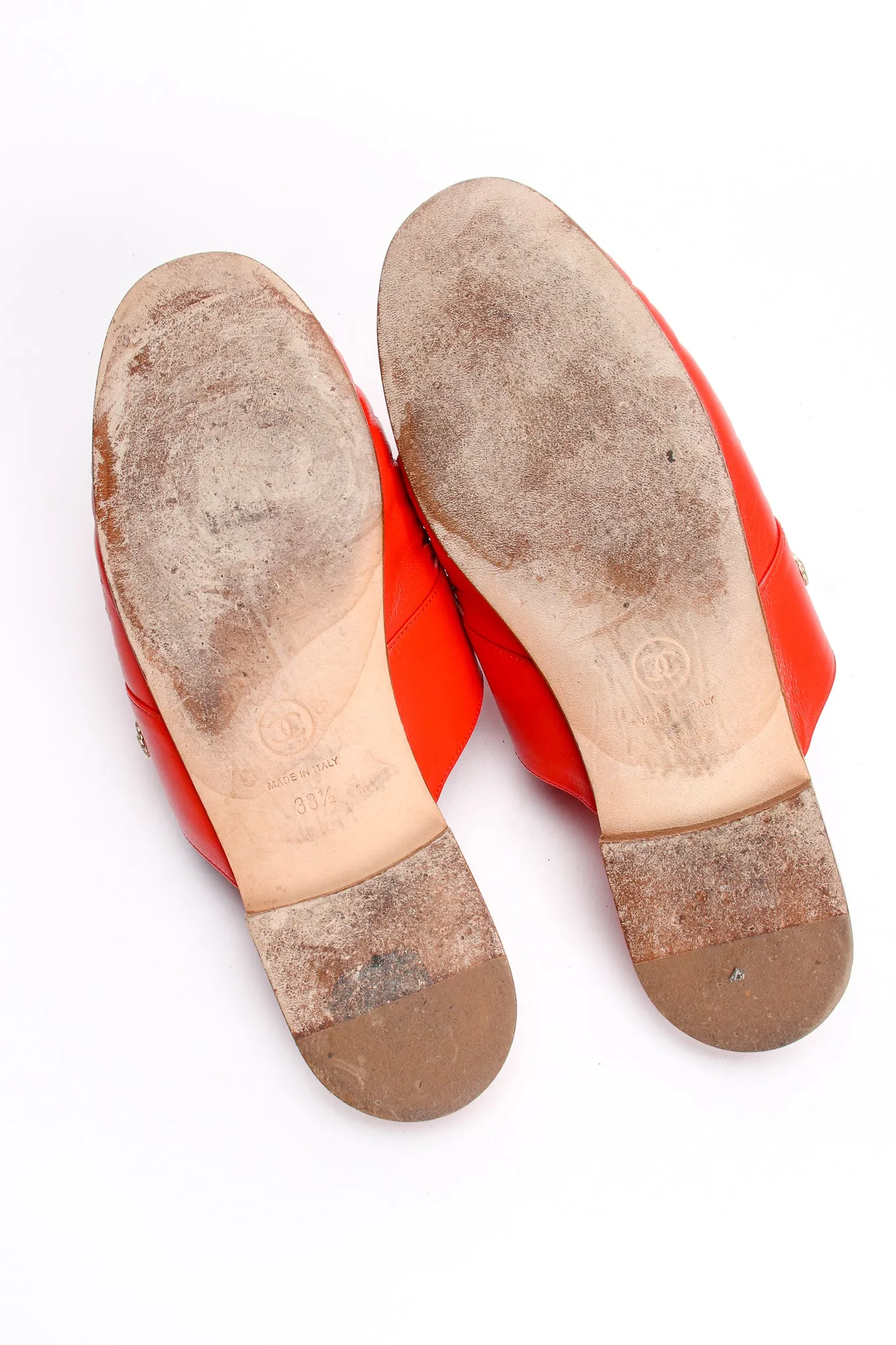 Woven Leather Moccasin Mules