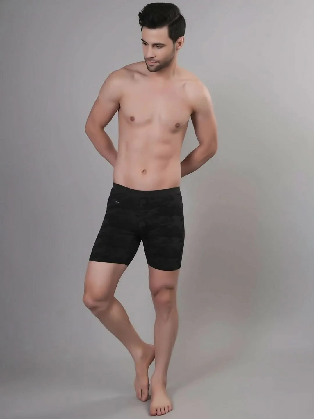 WUGO Stylish Men's Printed Sports Trunks for High Quality Swim, Yoga, Gym & Cycling