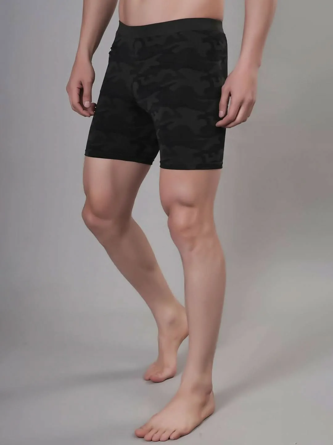 WUGO Stylish Men's Printed Sports Trunks for High Quality Swim, Yoga, Gym & Cycling