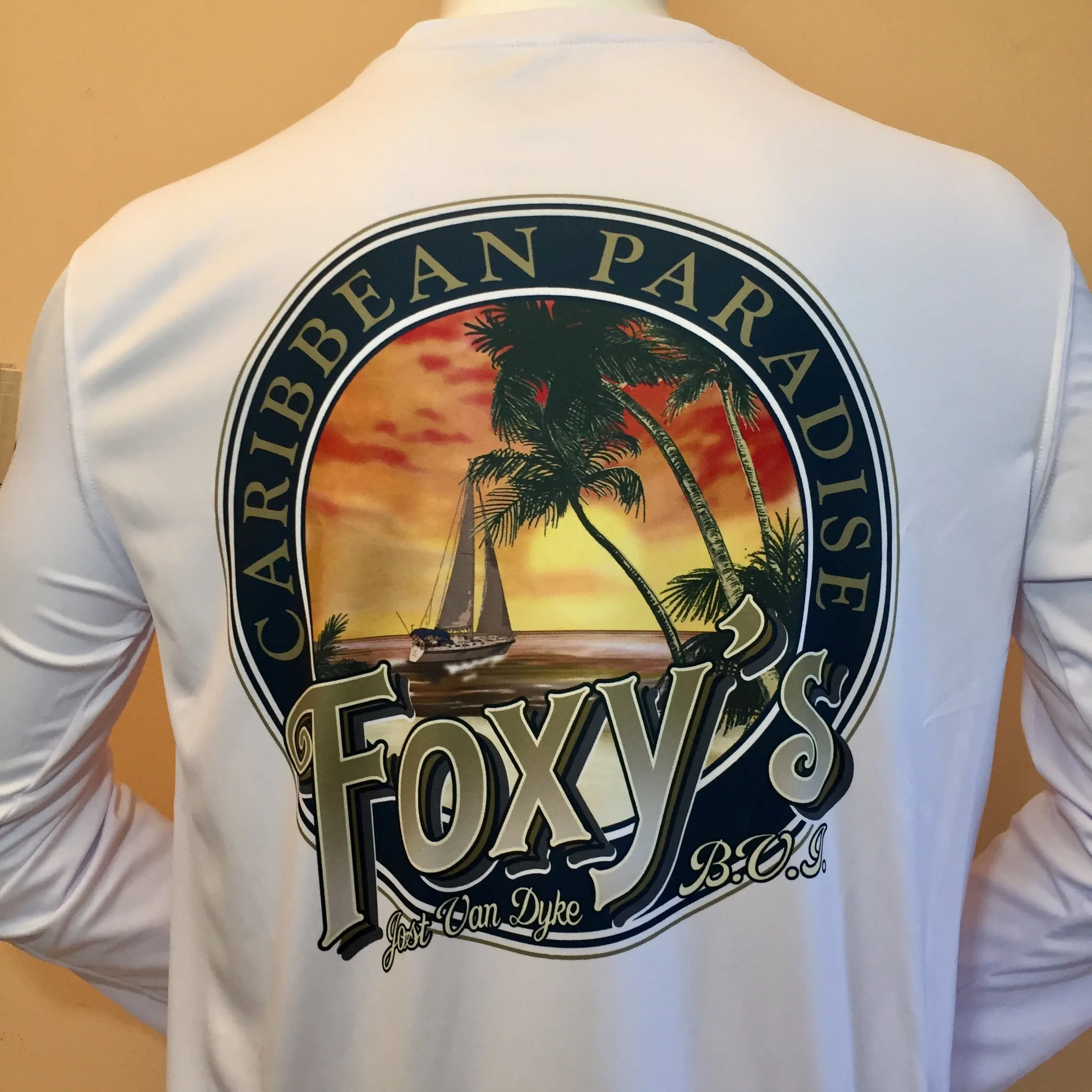 xFoxy's 'Caribbean Paradise' Long Sleeve Performance Tee