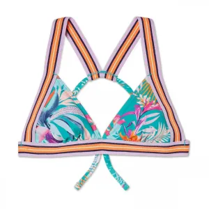 Xhilaration Women's Sport Elastic Triangle Bikini Top
