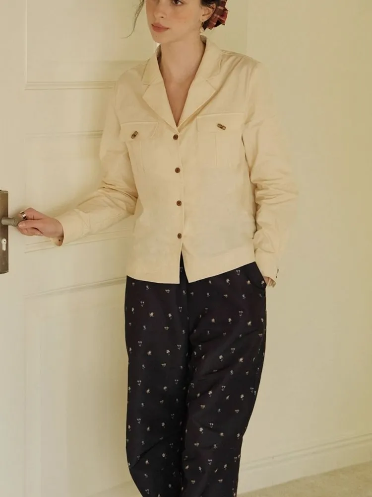 Yellow Loose-Fit Pocket Shirt