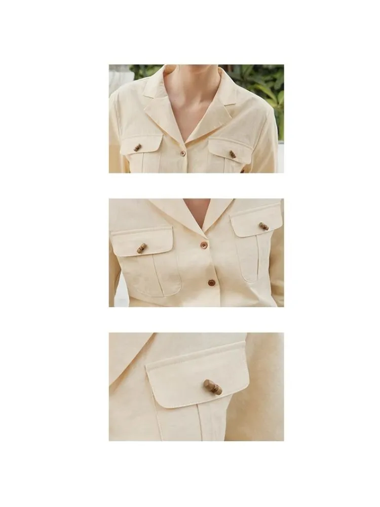 Yellow Loose-Fit Pocket Shirt