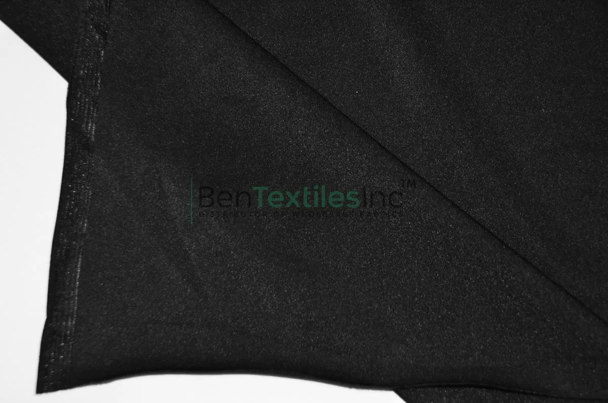 Yoga Spandex Fabric | 60" Wide | Active Wear and Sportswear Fabric | Poly Spandex for Digital Printing | Slight Sheen 4-Way Stretch Knit | White & Black