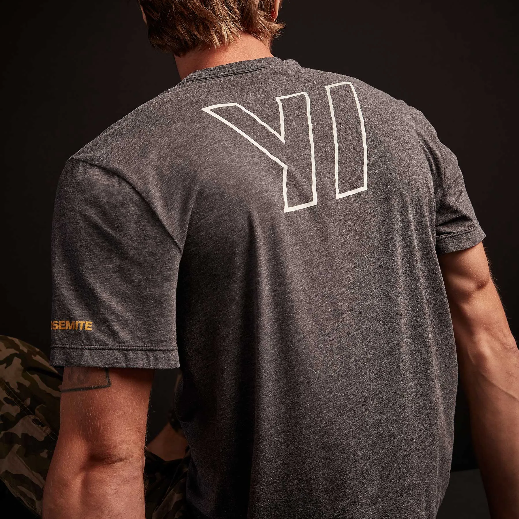 Y/OSEMITE Melange Tech Jersey T Shirt - Black