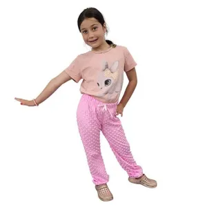 YOUTH PJ PANTS WHISPER BUBBLE PINK