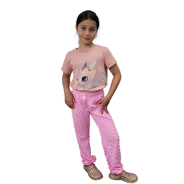 YOUTH PJ PANTS WHISPER BUBBLE PINK