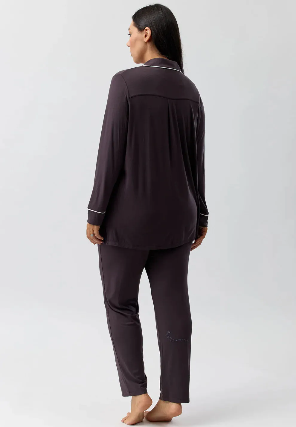YUU Plain PJ Set / Chocolate