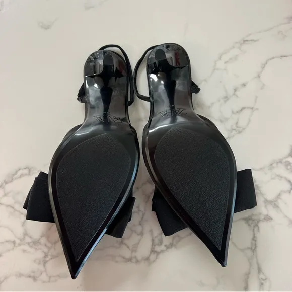 Zara Bow Trim Heeled Shoes