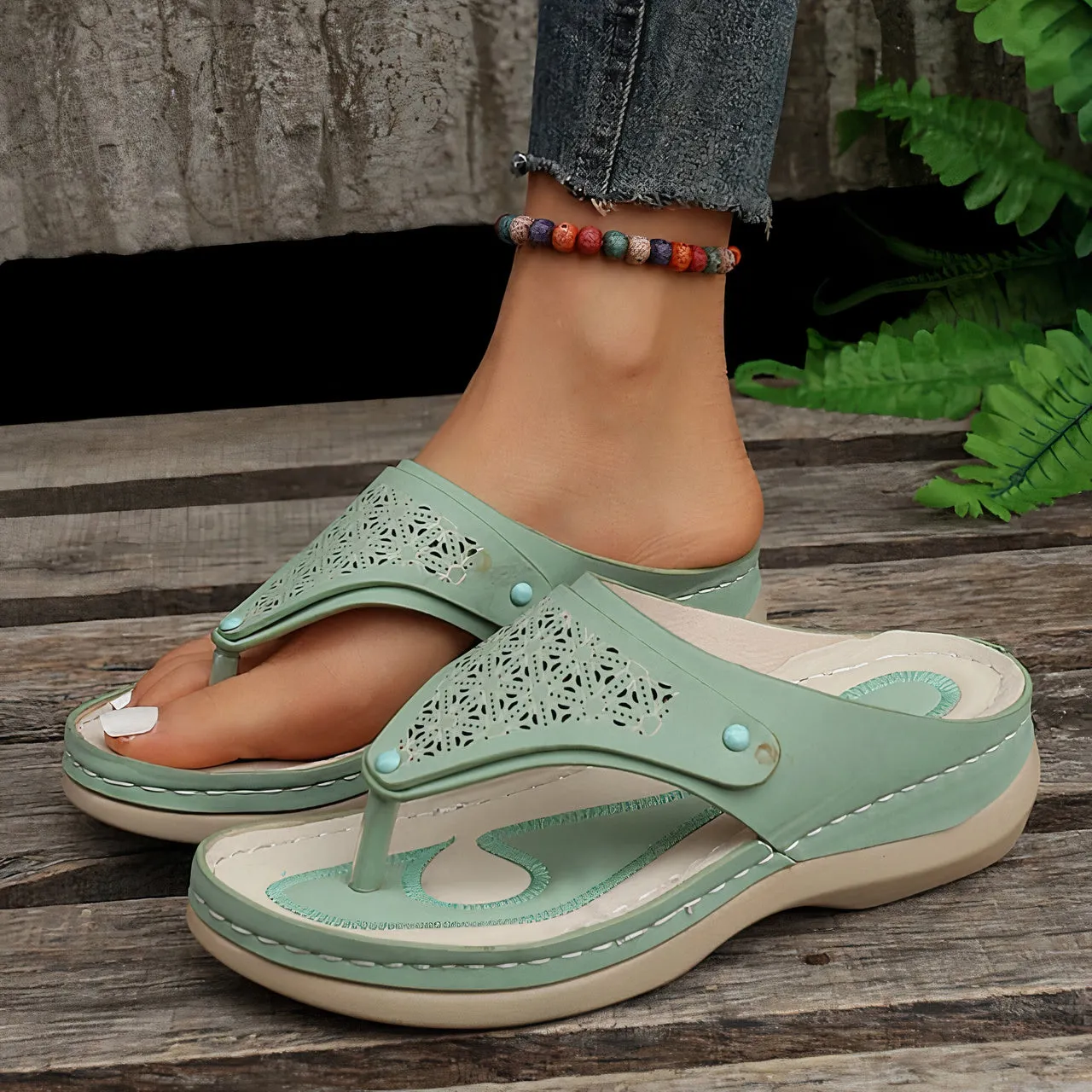 Zoraida® | Orthopedic Leather Hiking Sandals