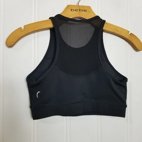 Zyia Active Bra Womens Kakadu Black Animal Print Crop Top Size S